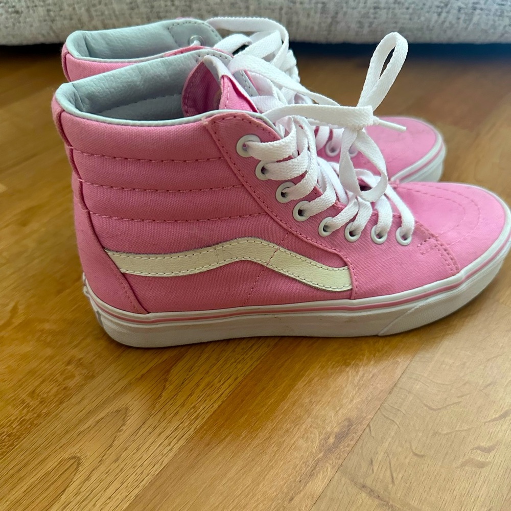Light pink vans high top size 6.5